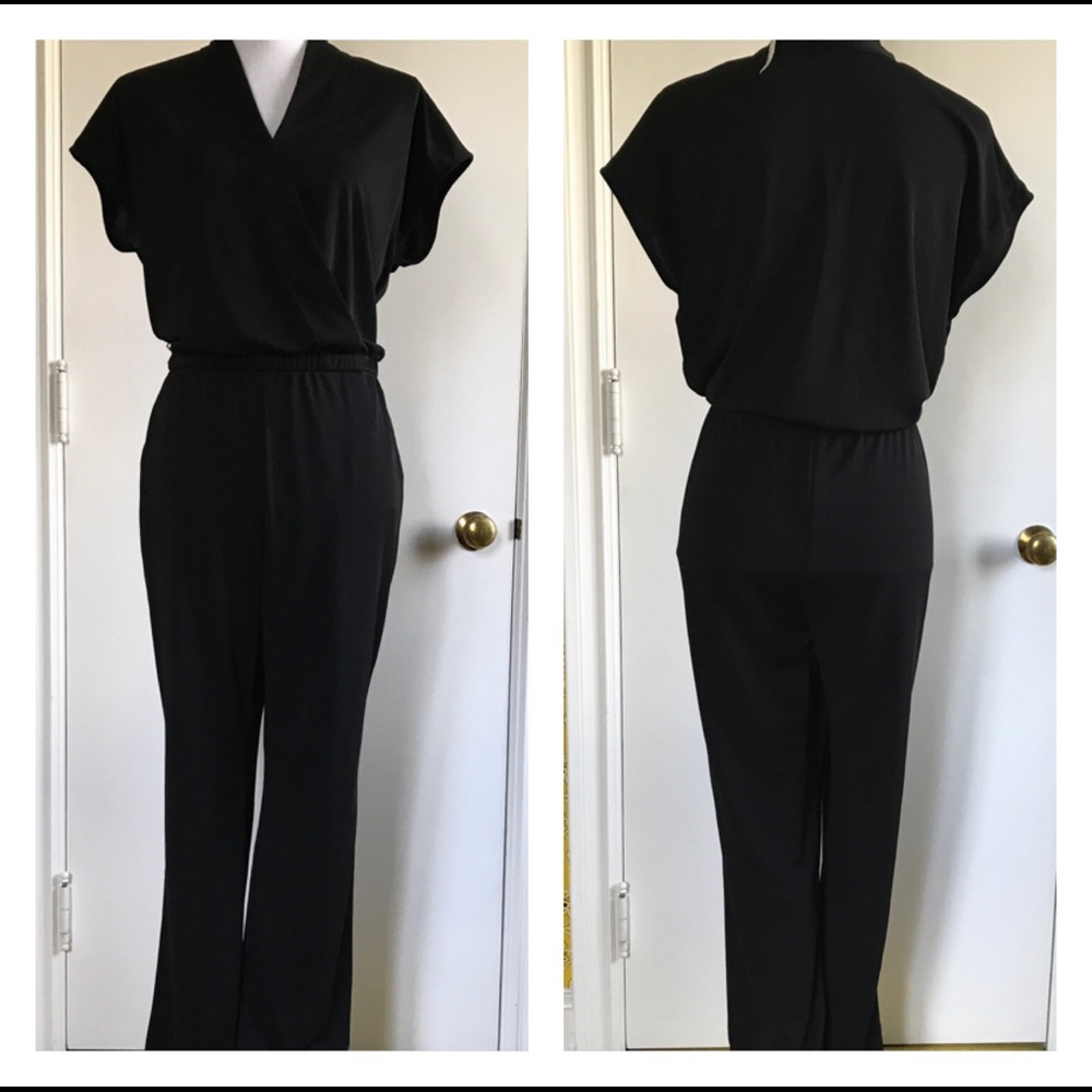 NWT Black Jumpsuit with Elastic Waist & Pockets